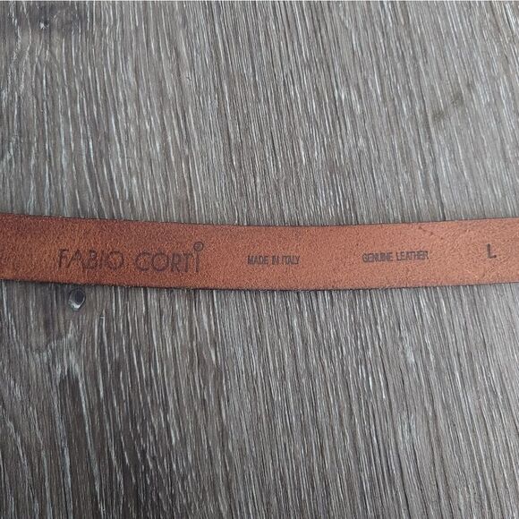 Vintage Fabio Corti Italian Leather Belt Large - Picture 4 of 6